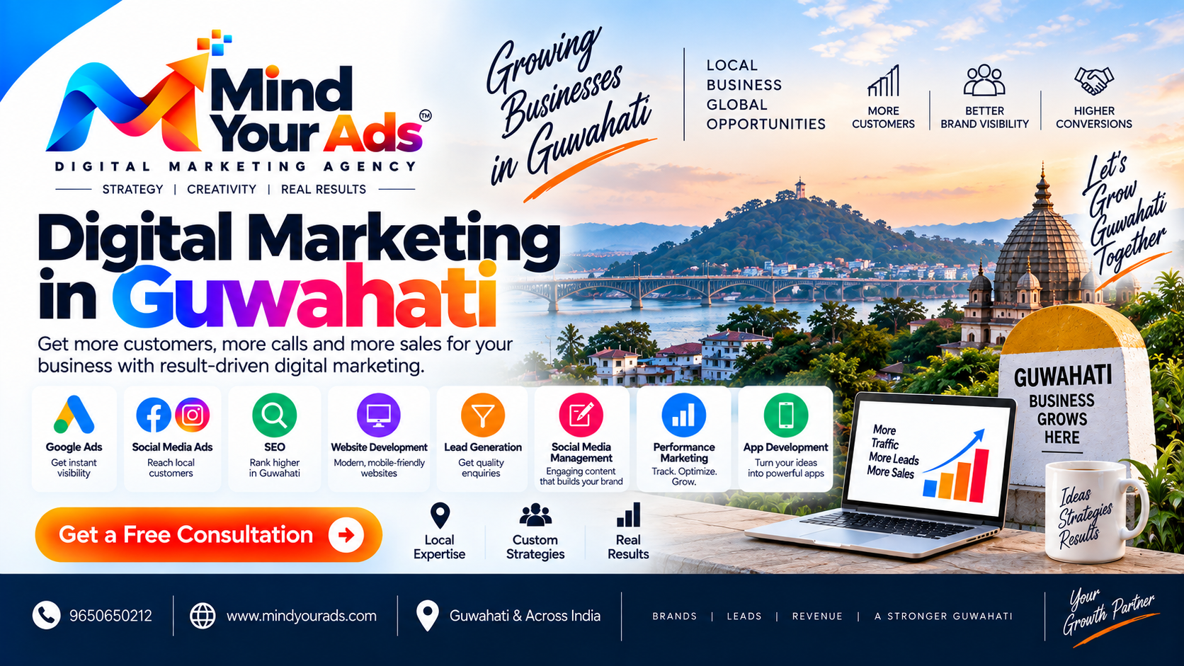 Digital marketing work for a business in Guwahati, Assam